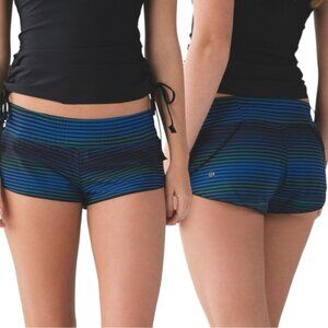 Lululemon Surf Short II Size 4 Twisted Dune Harbor Blue Black / Harbor Blue